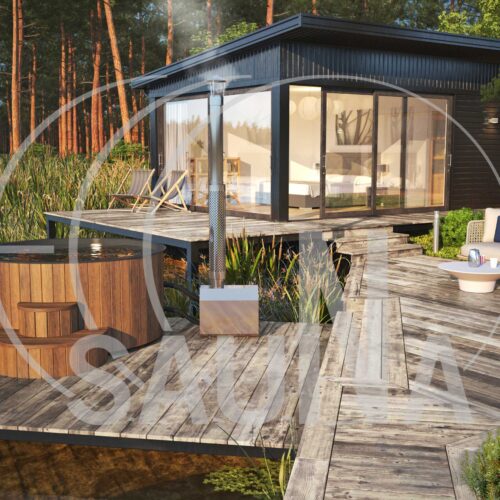 Hot tub DeLux 200 with external stove